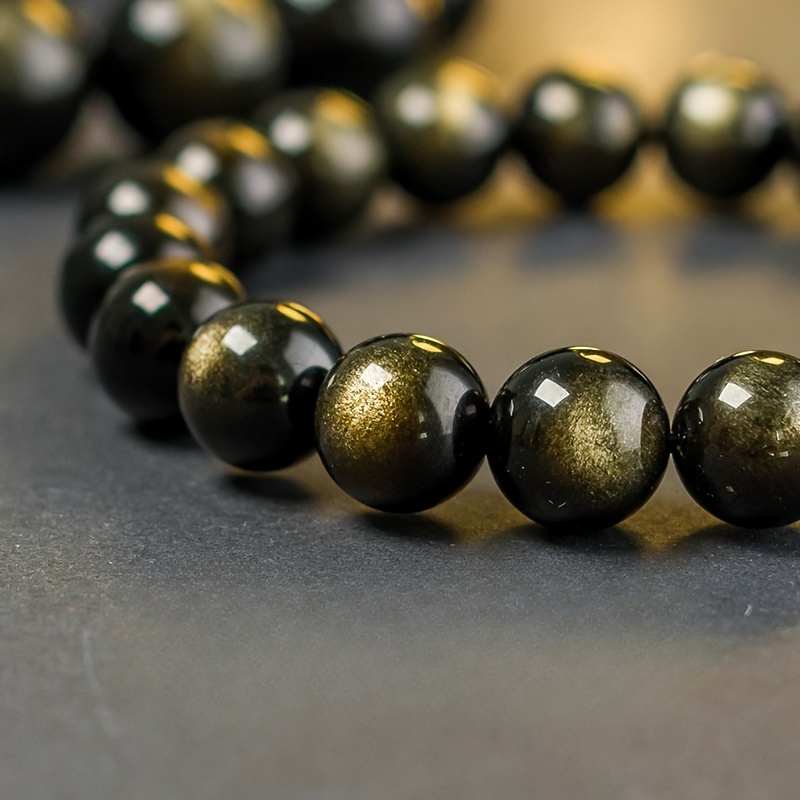 Natural Golden Obsidian Bracelet, Attract Wealth Gift